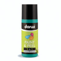 Боја за стакло што се лупи DARWI Paint & Peel 3v1 80 ml – темнозелена