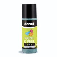 Боја за стакло што се лупи DARWI Paint & Peel 3v1 80 ml – зелена со светки
