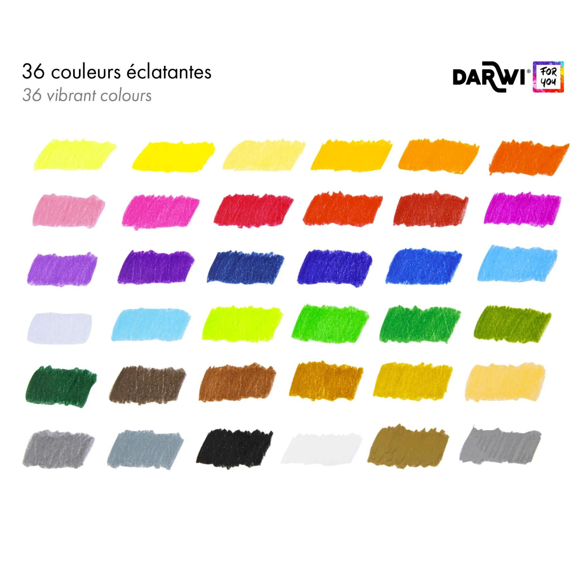 DARWI сет дрвени боички 36 пар.