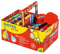 Дебели тркалезни дрвени боички GIOTTO be-bè училишно пакување