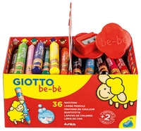 Дебели тркалезни дрвени боички GIOTTO be-bè училишно пакување