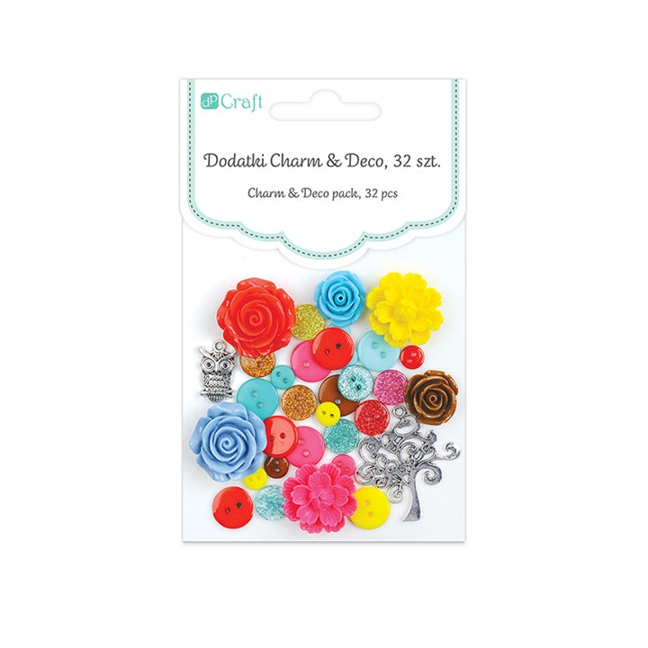 Декоративни додатоци Charm & Deco Juicy - 32 парчиња