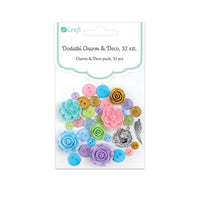 Декоративни додатоци Charm & Deco So Pastel - пакување од 32 бр
