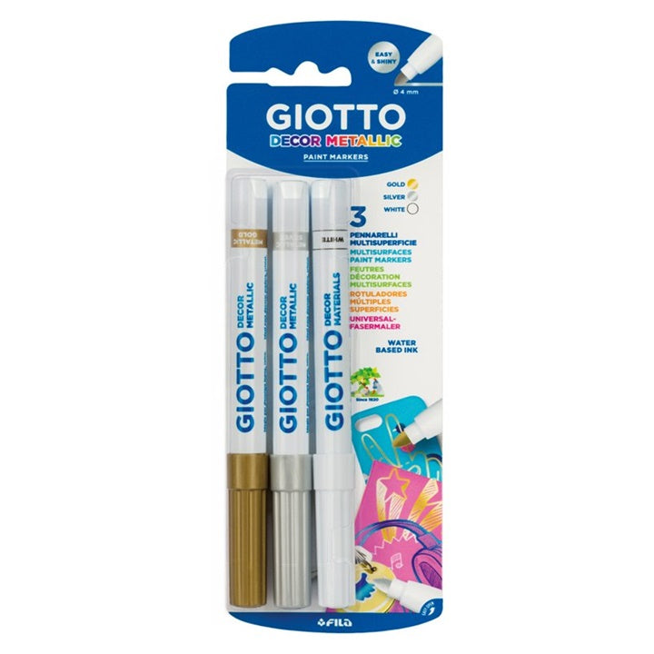 Декоративни маркери Giotto Decor Metallic 3 бр.