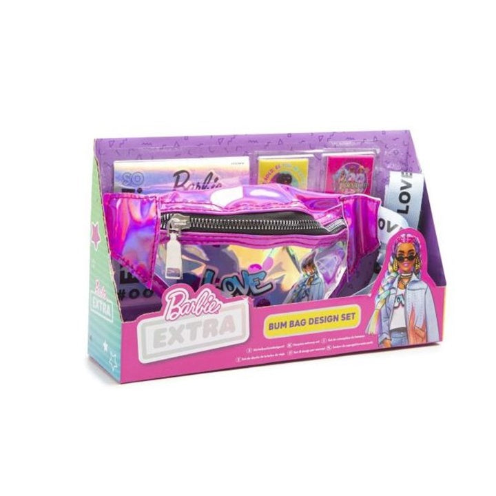 Детска чанта за околу половина Barbie со налепници