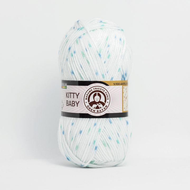 Детска волна Madame Tricote Paris Kitty Baby 100 g - 2