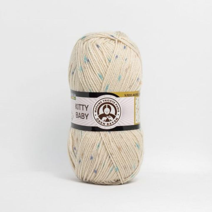 Детска волна Madame Tricote Paris Kitty Baby 100 g - 5