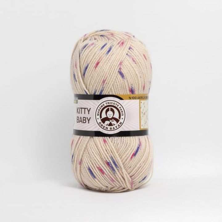 Детска волна Madame Tricote Paris Kitty Baby 100 g - 7