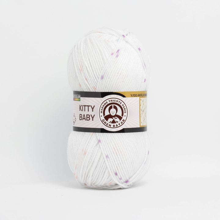 Детска волна Madame Tricote Paris Kitty Baby 100 g - 12
