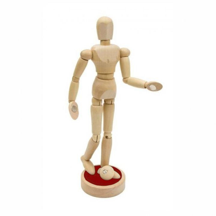 Дрвен модел на човечко тело со магнети - унисекс 19.5 cm