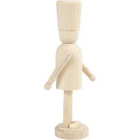 Дрвена фигура за декорација - Крцко Оревче 18 cm - 1