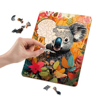 Дрвена сложувалка Koala Unique Shapes 130 парчиња MOXY - 1