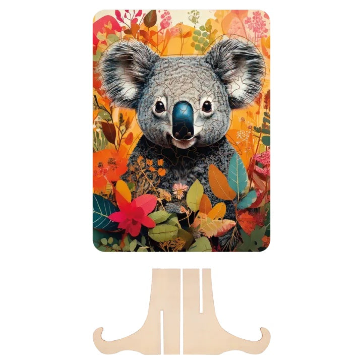 Дрвена сложувалка Koala Unique Shapes 130 парчиња MOXY - 3