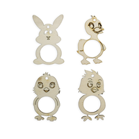 Дрвени фигури Pentart – Велигденски микс 5 x 8 cm (4 пар.)