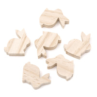 Дрвено зајаче 6 парчиња - 5 x 5,5 x 1,5 cm