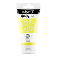 Акрилна боја DARWI Acryl 75 ml – Неонска жолта