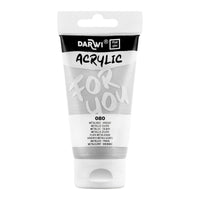 Акрилна боја DARWI Acryl 75 ml – Металик сребрена