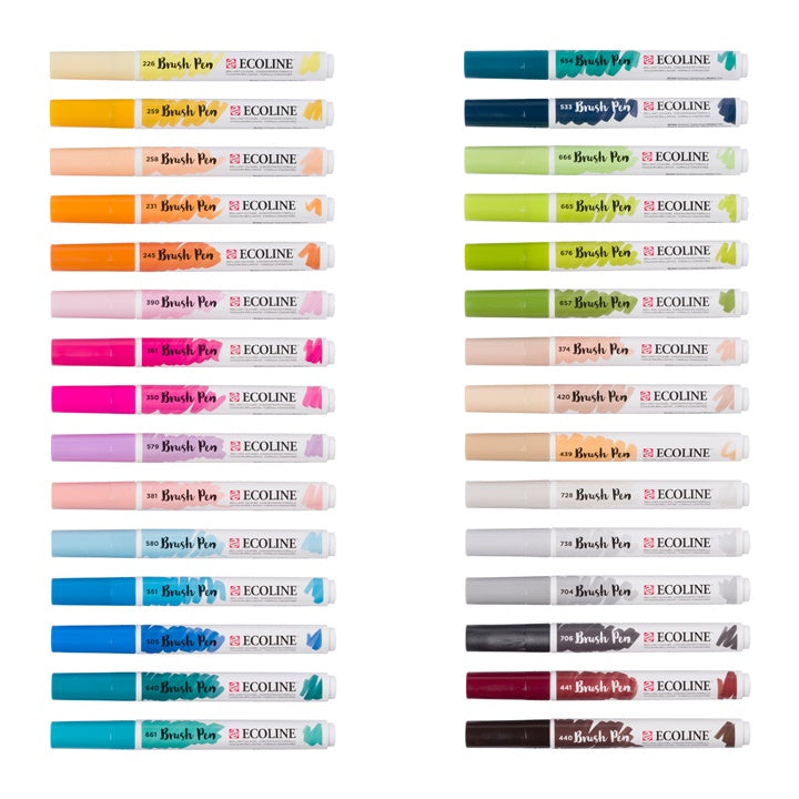 Ecoline Brush Pen Акварелни пенкала 30 ЕЕЗ - 3