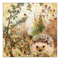 Еко салфетки за декупаж Autumn Hedgehog - 1 парче