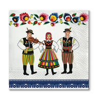 Еко салфетки за декупаж Folk Celebration - 1 парче