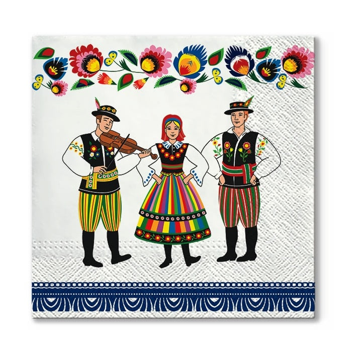 Еко салфетки за декупаж Folk Celebration - 1 парче