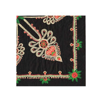 Еко салфетки за декупаж Parzenica Pattern Black - 1 парче