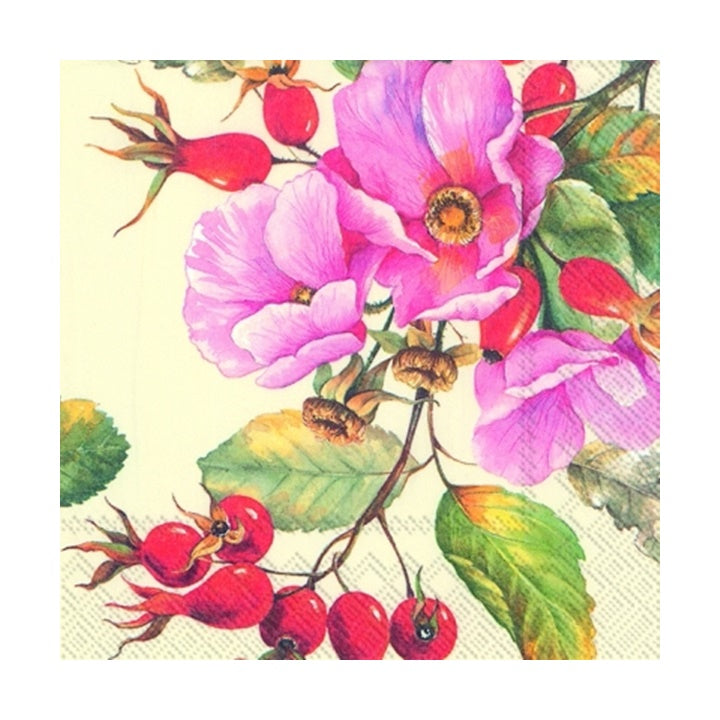 Еко салфетки за декупаж Wild Rose - 1 парче