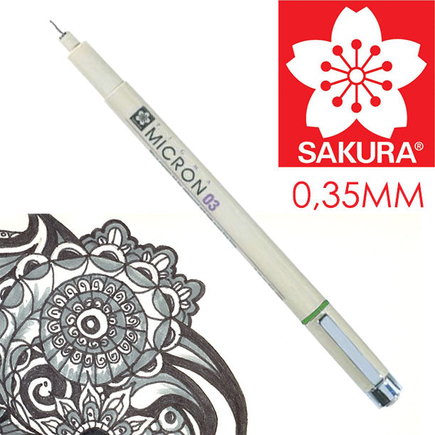 Фломастер за техничко цртање SAKURA Pigma Micron BLACK - 5