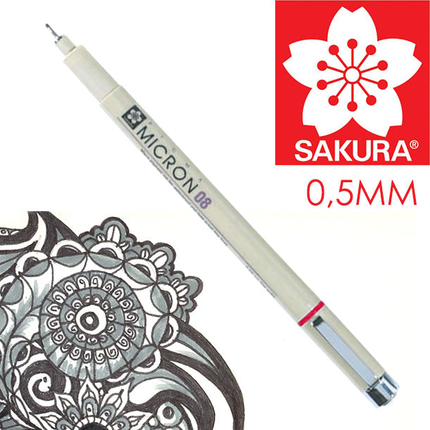 Фломастер за техничко цртање SAKURA Pigma Micron BLACK - 8