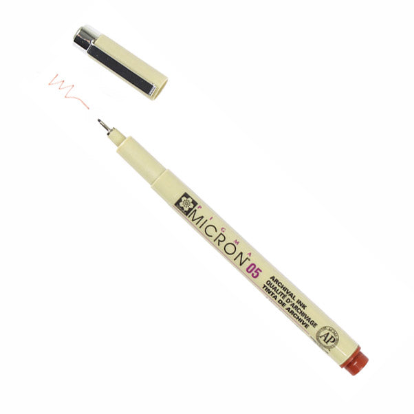 Фломастер за техничко цртање SAKURA Pigma Micron BROWN - 3