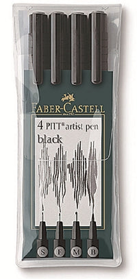 Фломастери Art Pen PITT сет 4 [S-F-M-B]