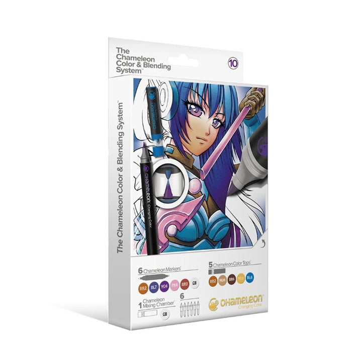 Фломастери Chameleon Color & Blending System - сет 10