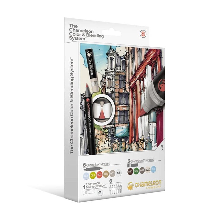 Фломастери Chameleon Color & Blending System - сет 8