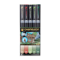 Фломастери Chameleon Nature Tones - 5 парчиња