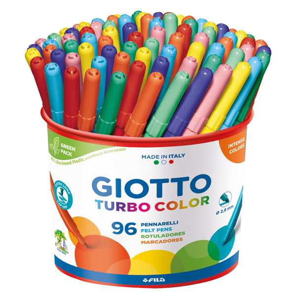 Фломастери GIOTTO Turbo Color тенки 96 пар.