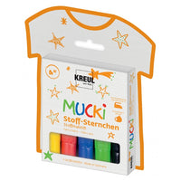 Фломастери за текстил Ѕвезди MUCKI KREAUL 5 парчиња
