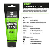 Флуоресцентна акрилна боја ACRYL PRO ART Composite 75 ml - 8