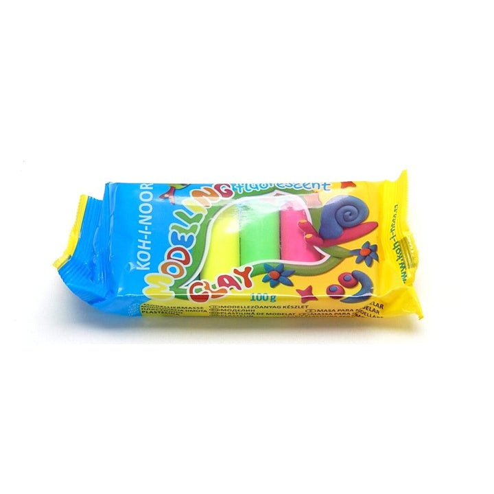 Флуоресцентна глина за моделирање Koh-I-Noor – сет од 5 бои