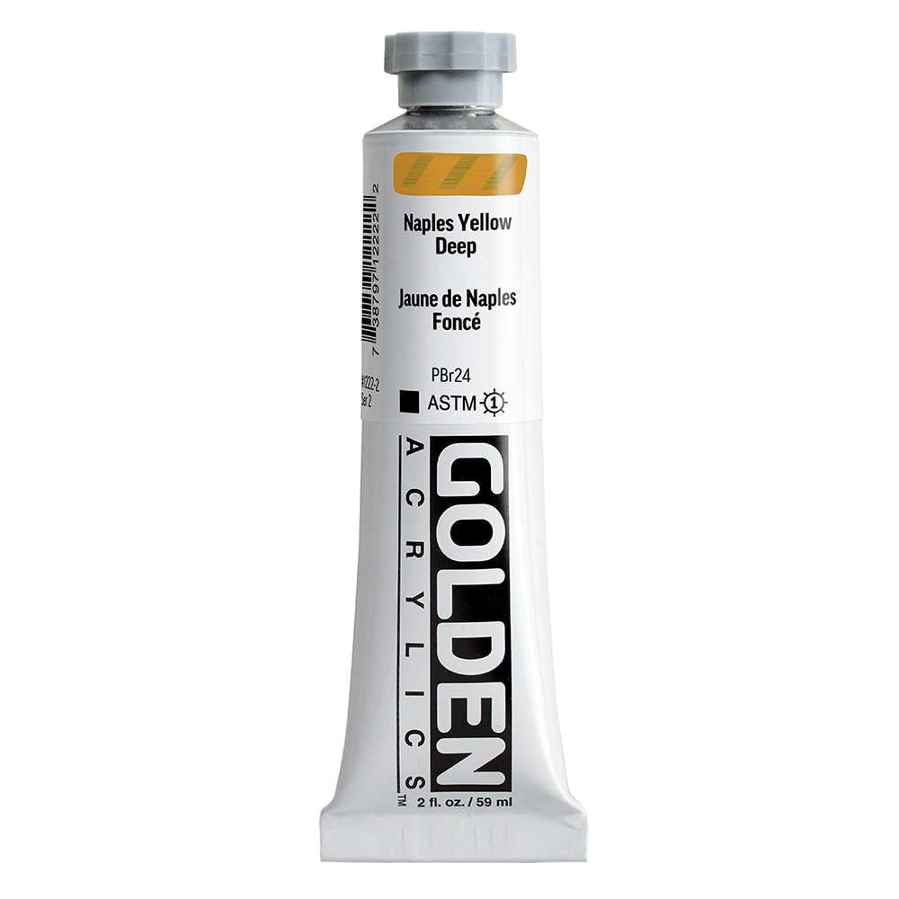 Акрилна боја GOLDEN Heavy Body 59 ml – Naples Yellow Deep