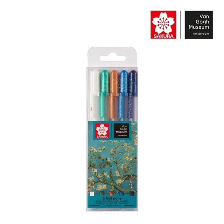 Гел пенкала Sakura Gelly Roll - Van Gogh Museum - 5 парчиња