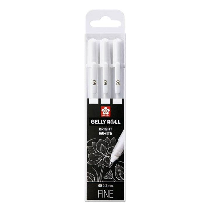 Гелни пенкала Sakura Gelly Roll bright white - 3 парчиња - 2