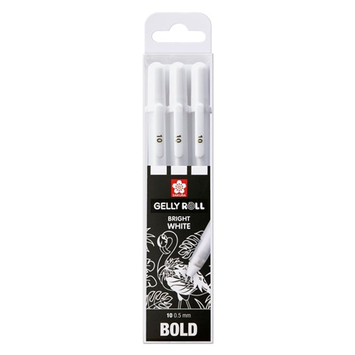 Гелни пенкала Sakura Gelly Roll bright white - 3 парчиња - 3
