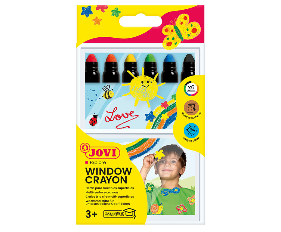 Гелни восочни боички за стакло JOVI Jovidecor Glass – 6 пар.