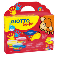 GIOTTO Be-Be сет бои за сликање со прсти 3 x 150 ml со активна сликовница