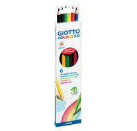GIOTTO Colors 3.0 шестоаголни дрвени боички – 6 пар.