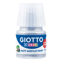 Giotto Decor мат акрилна боја 25 ml – сребрена