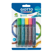 GIOTTO Glitter Glue сјајно лепило со конфети 5 x 10 g