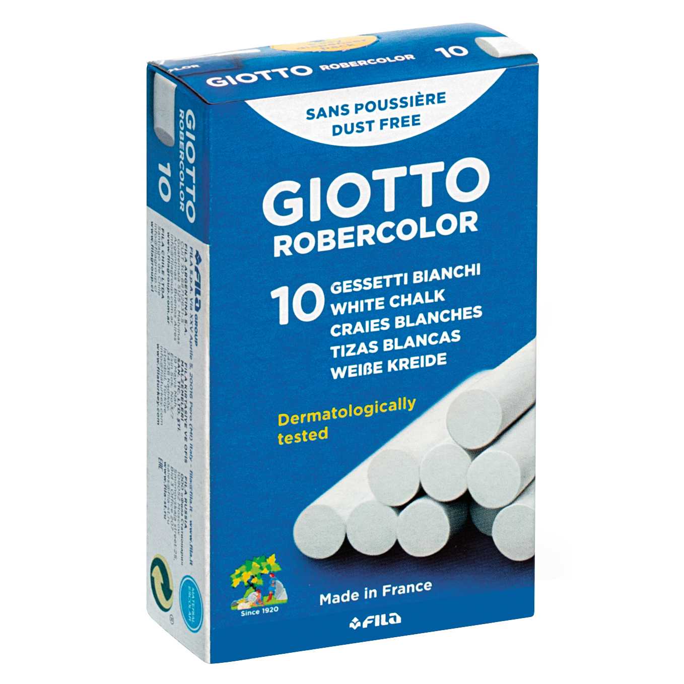 Бели безпрашни креди GIOTTO Robercolor 10 пар.