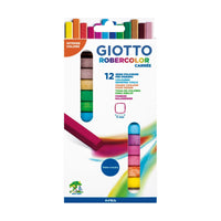 GIOTTO Robercolor Carré непрашливи креди квадратни во боја 12 пар.
