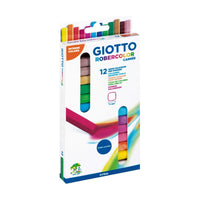 GIOTTO Robercolor Carré непрашливи креди квадратни во боја 12 пар.
